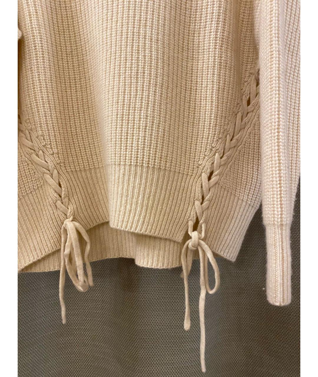 P.A.R.O.S.H. Бежевый шерстяной джемпер / свитер, фото 8