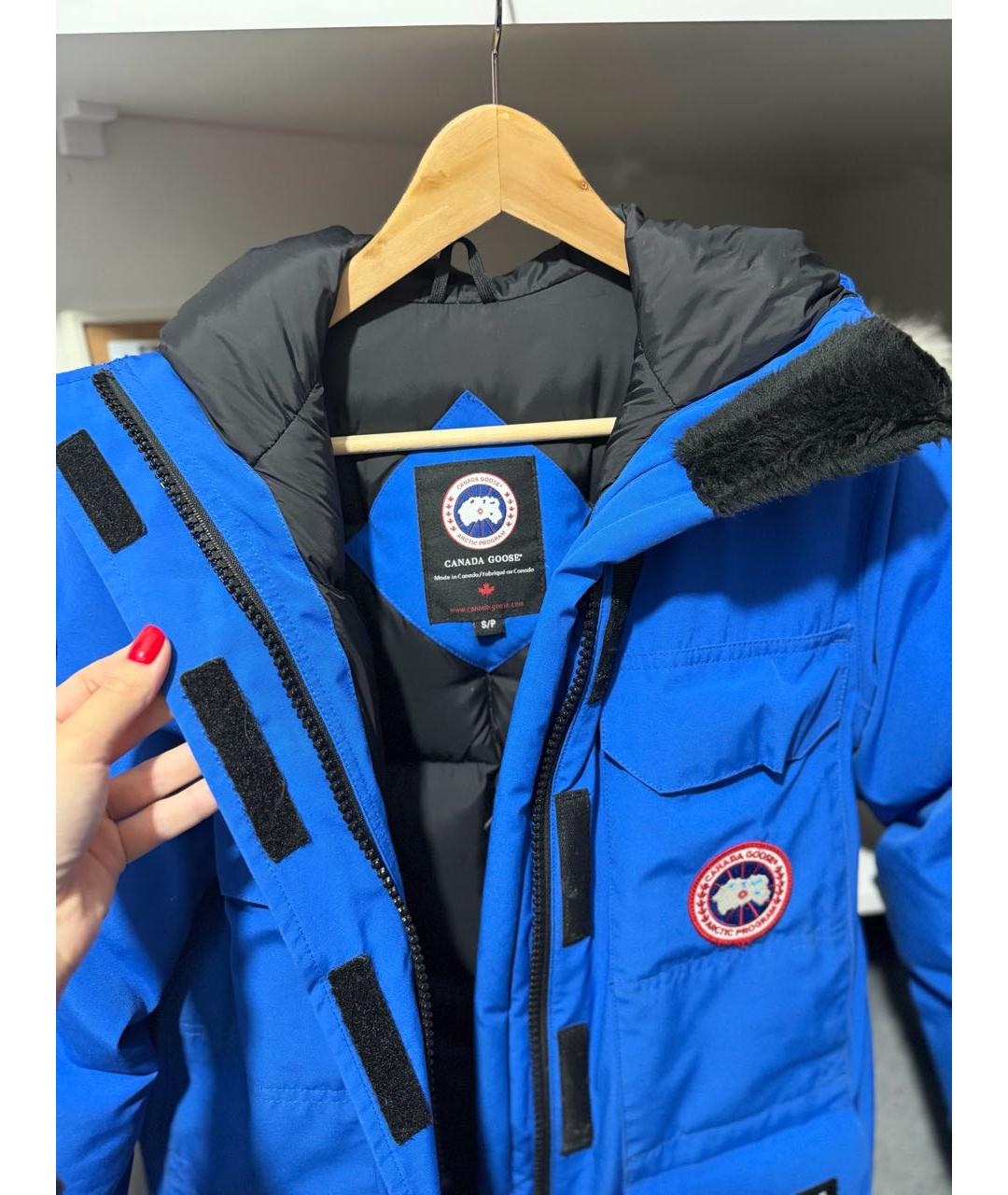 CANADA GOOSE Синий пуховик, фото 2