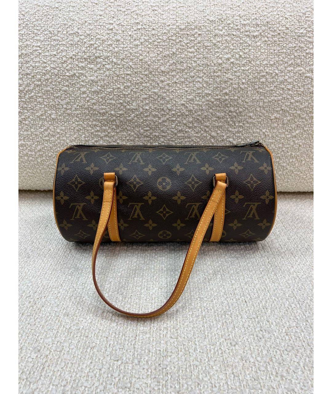 LOUIS VUITTON Коричневая сумка с короткими ручками, фото 3