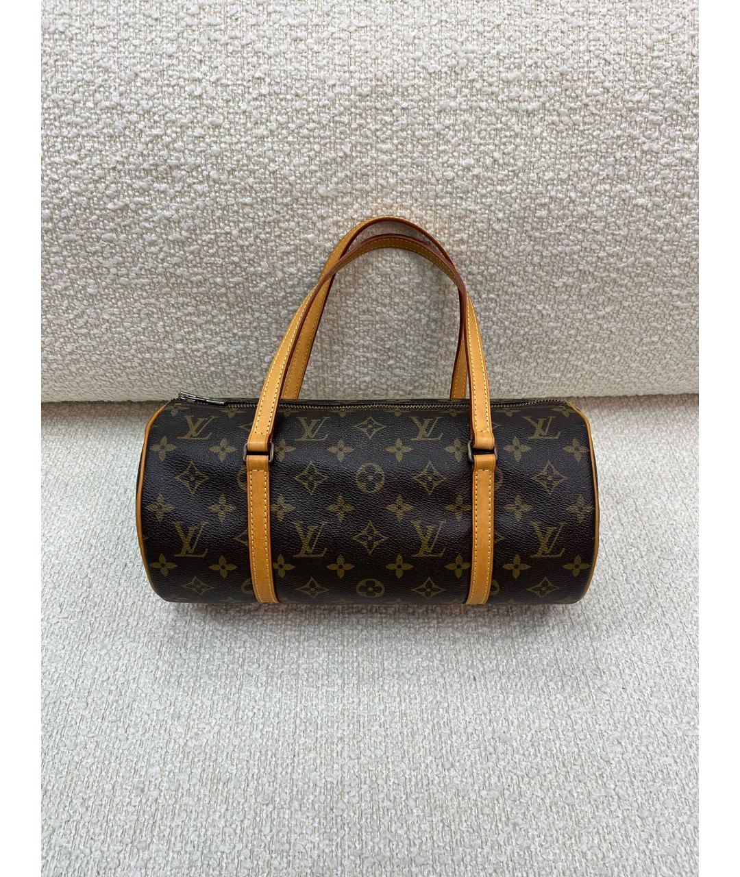 LOUIS VUITTON Коричневая сумка с короткими ручками, фото 9