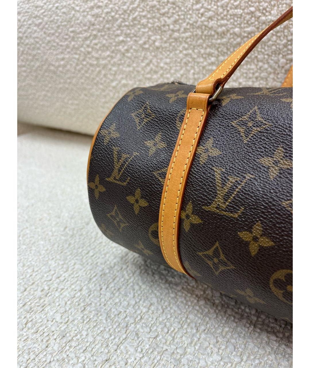 LOUIS VUITTON Коричневая сумка с короткими ручками, фото 7