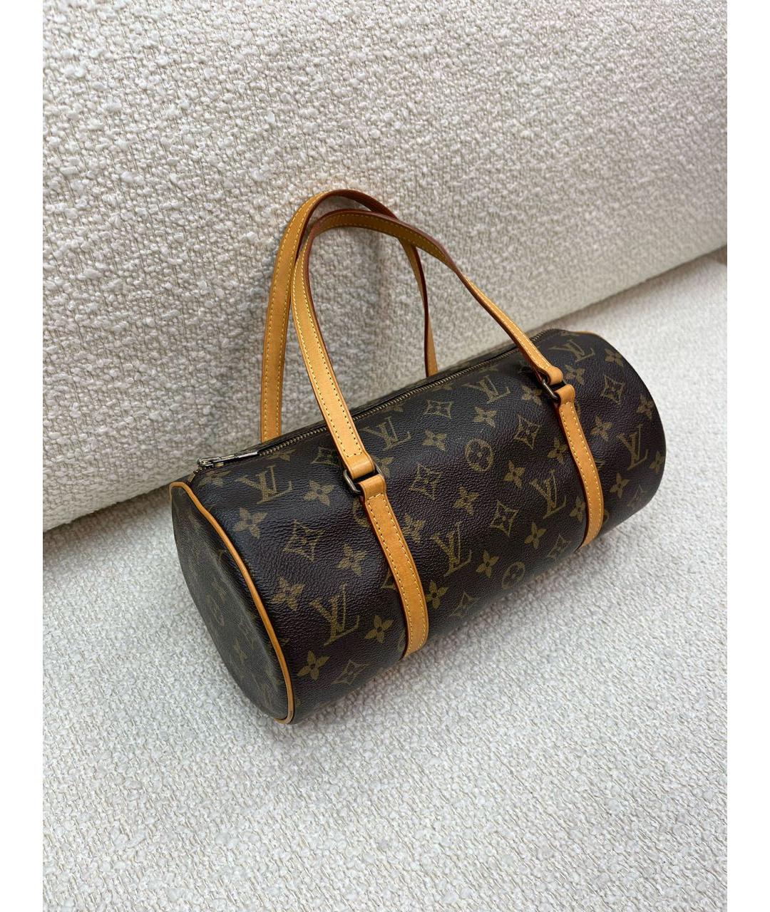 LOUIS VUITTON Коричневая сумка с короткими ручками, фото 6