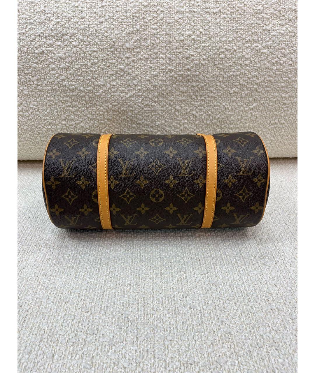 LOUIS VUITTON Коричневая сумка с короткими ручками, фото 5