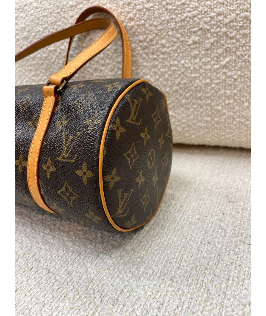 LOUIS VUITTON Коричневая сумка с короткими ручками, фото 8