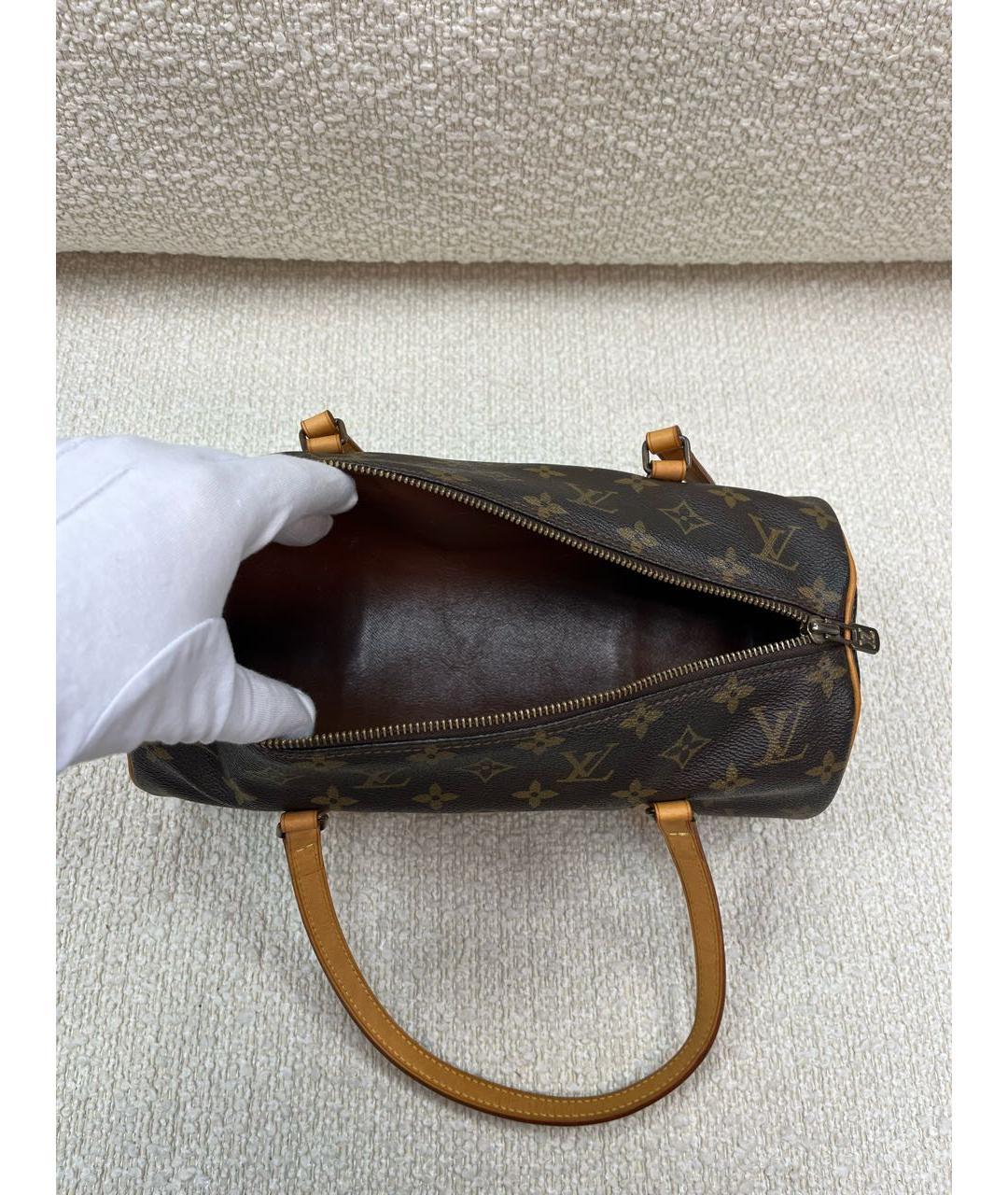 LOUIS VUITTON Коричневая сумка с короткими ручками, фото 4