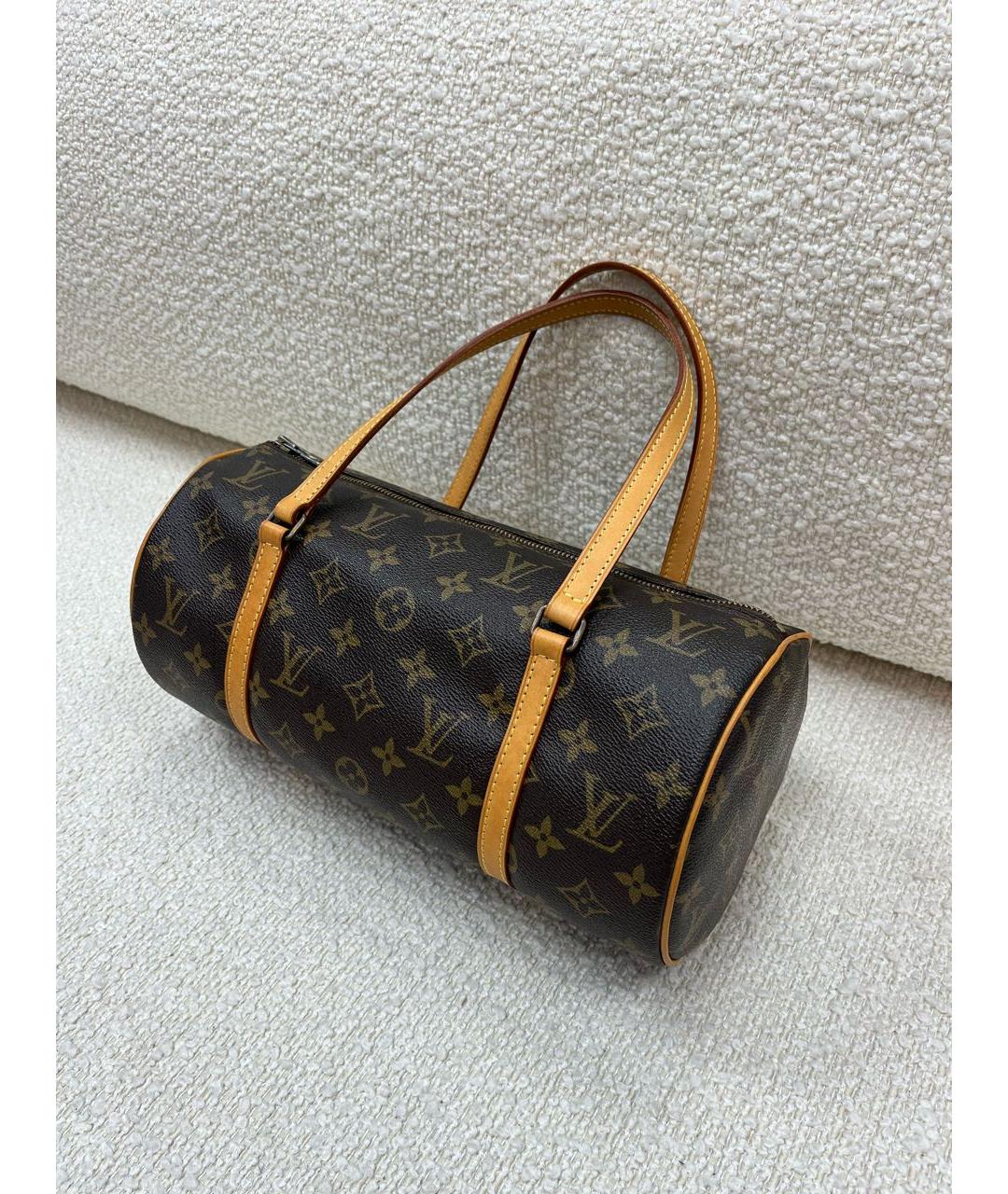 LOUIS VUITTON Коричневая сумка с короткими ручками, фото 2