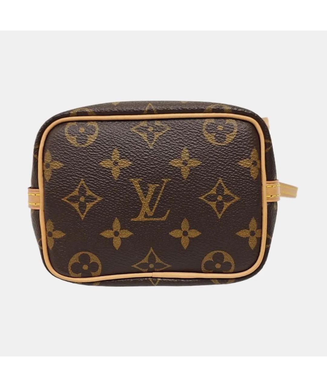 LOUIS VUITTON Коричневая кожаная сумка через плечо, фото 4