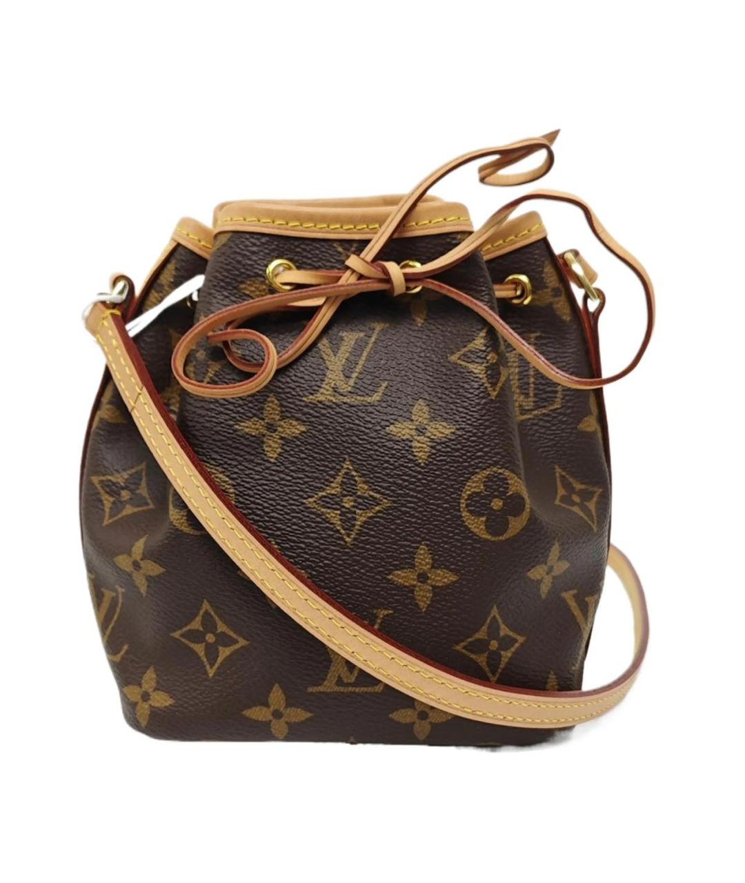 LOUIS VUITTON Коричневая кожаная сумка через плечо, фото 1