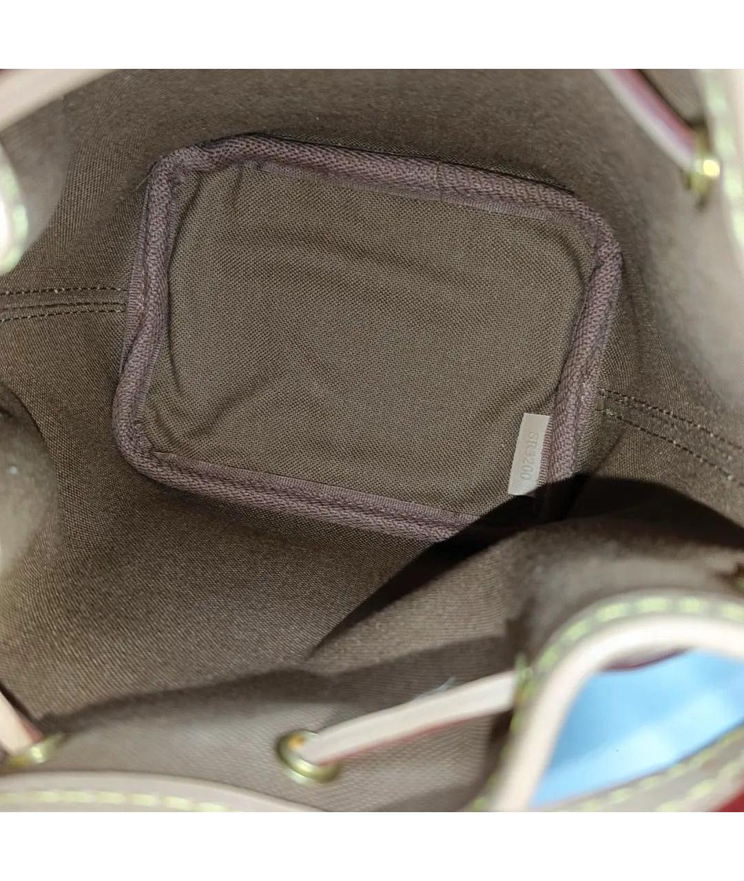 LOUIS VUITTON Коричневая кожаная сумка через плечо, фото 5