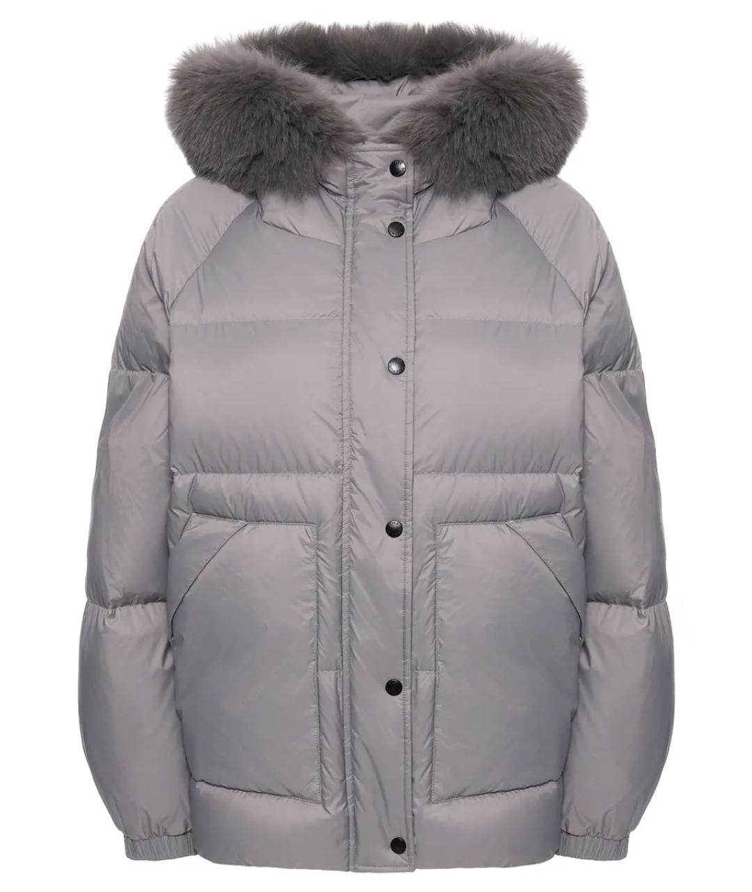 YVES SALOMON Серый пуховик, фото 1