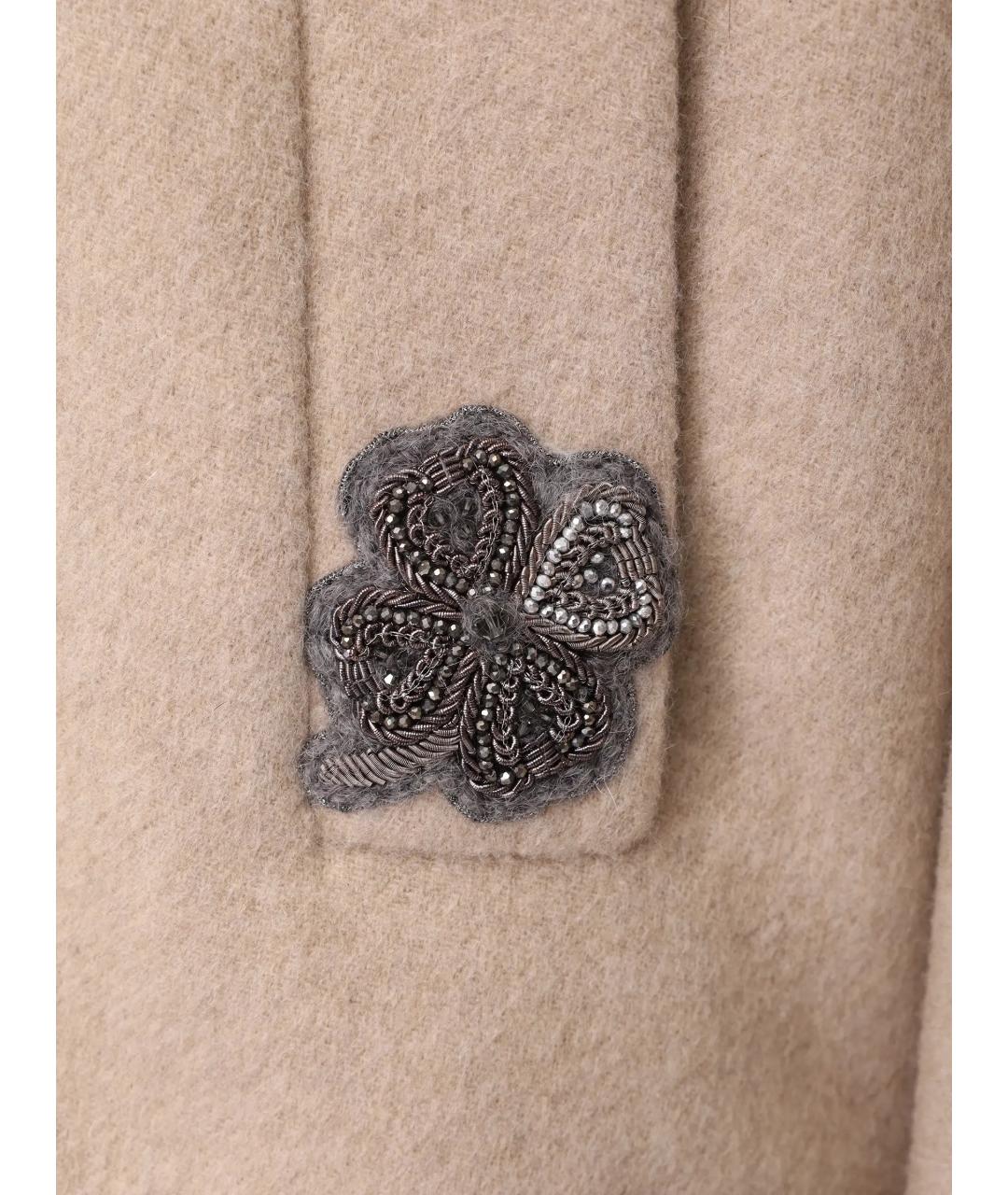 RINDI Бежевое кашемировое пальто, фото 6