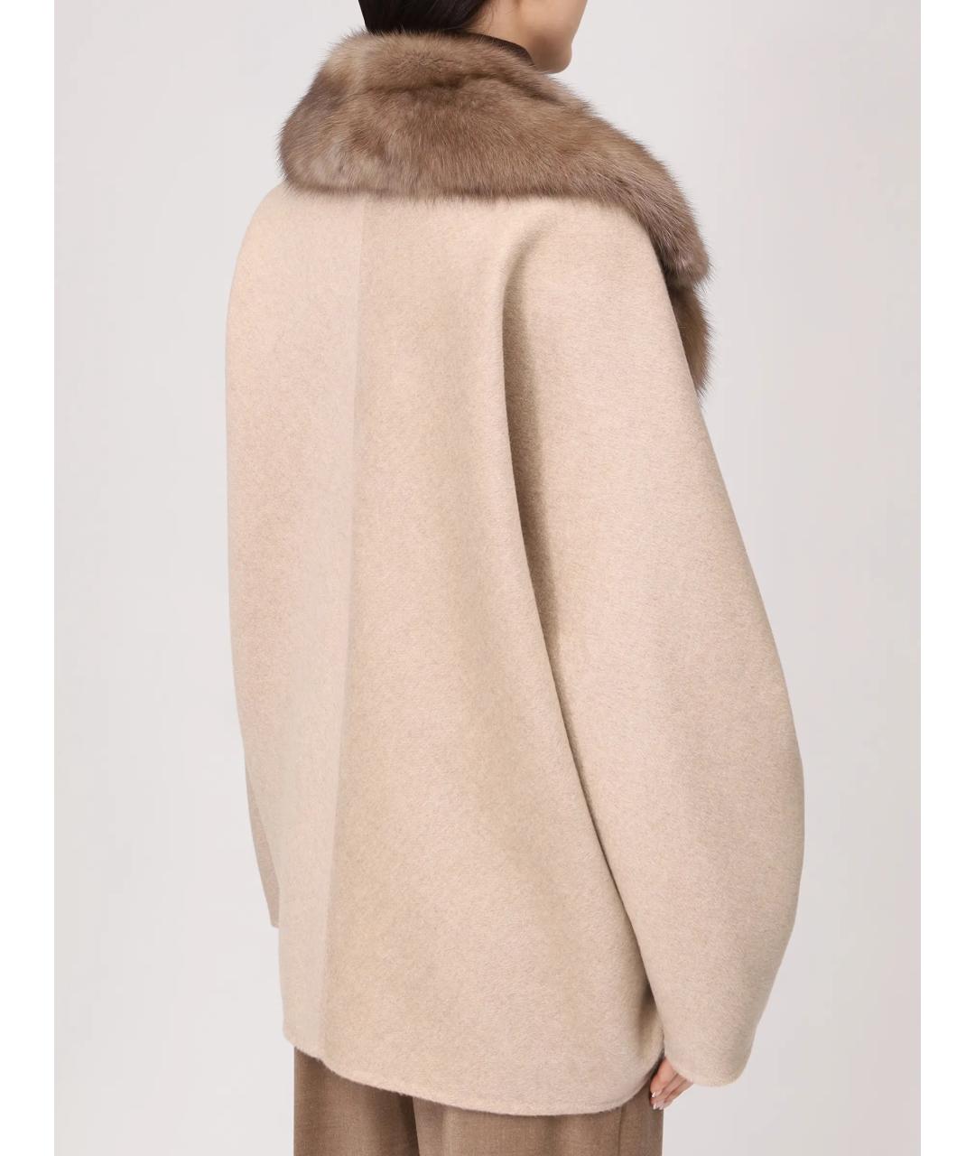 RINDI Бежевое кашемировое пальто, фото 3