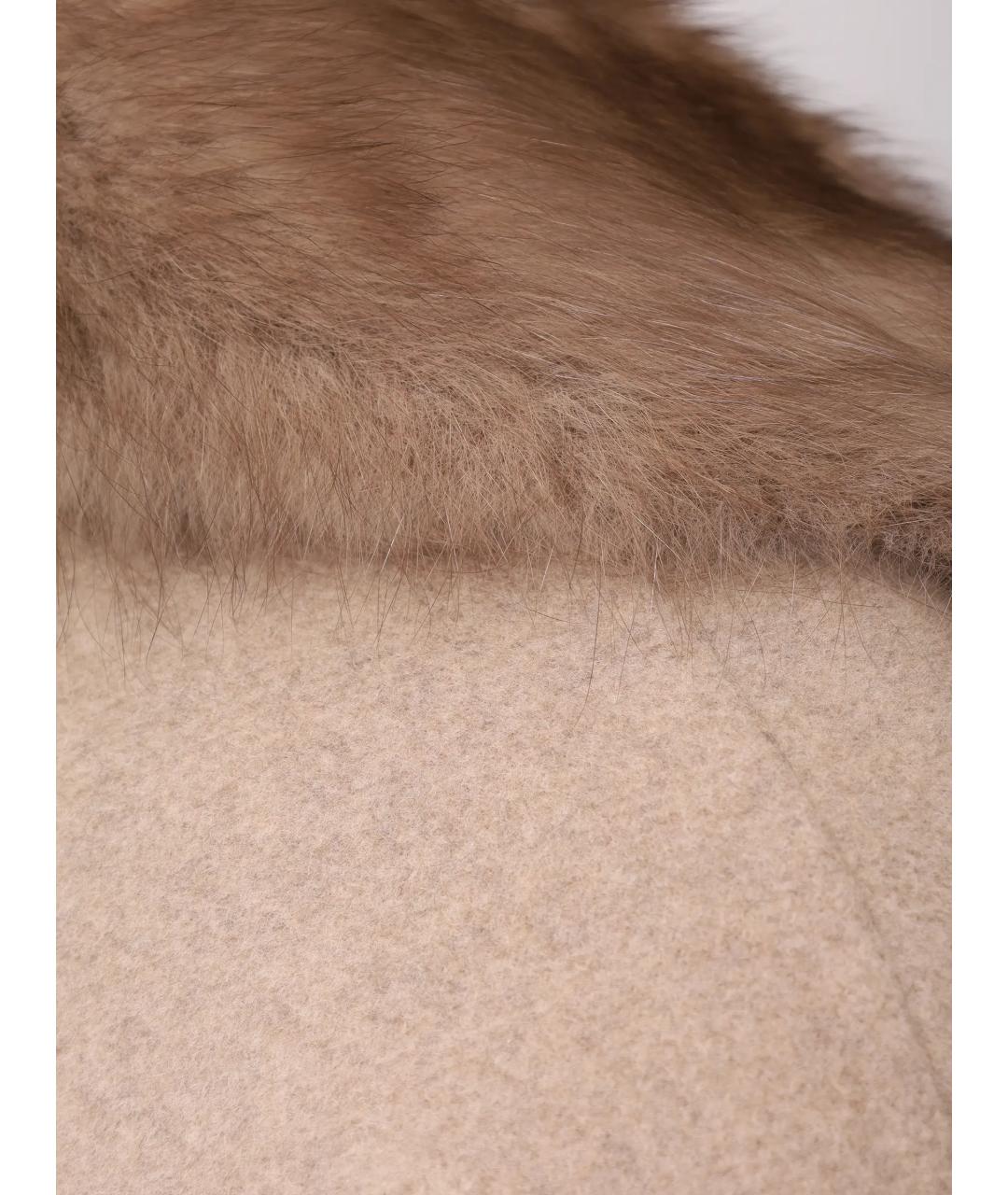 RINDI Бежевое шерстяное пальто, фото 6