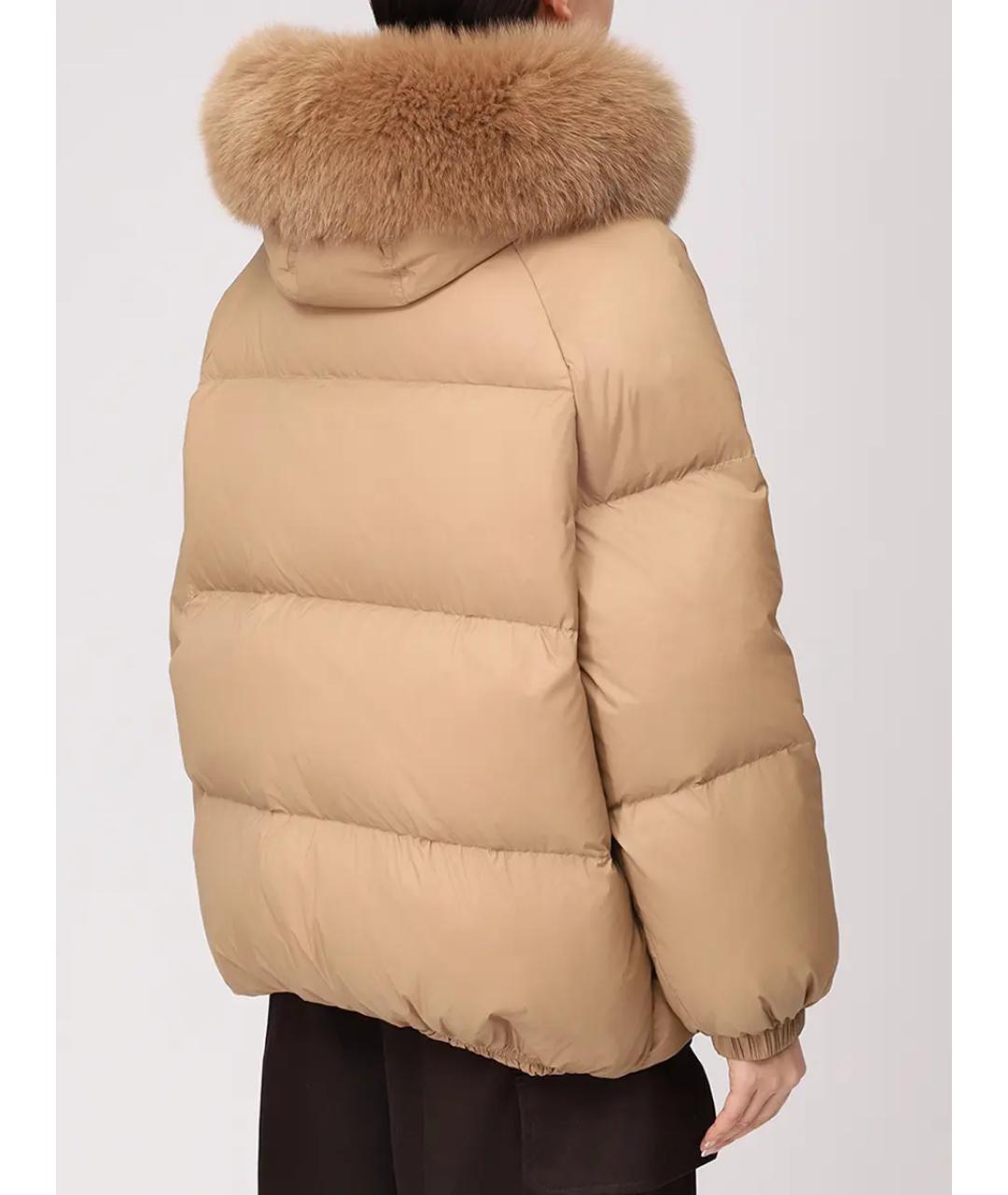 YVES SALOMON Бежевый пуховик, фото 3