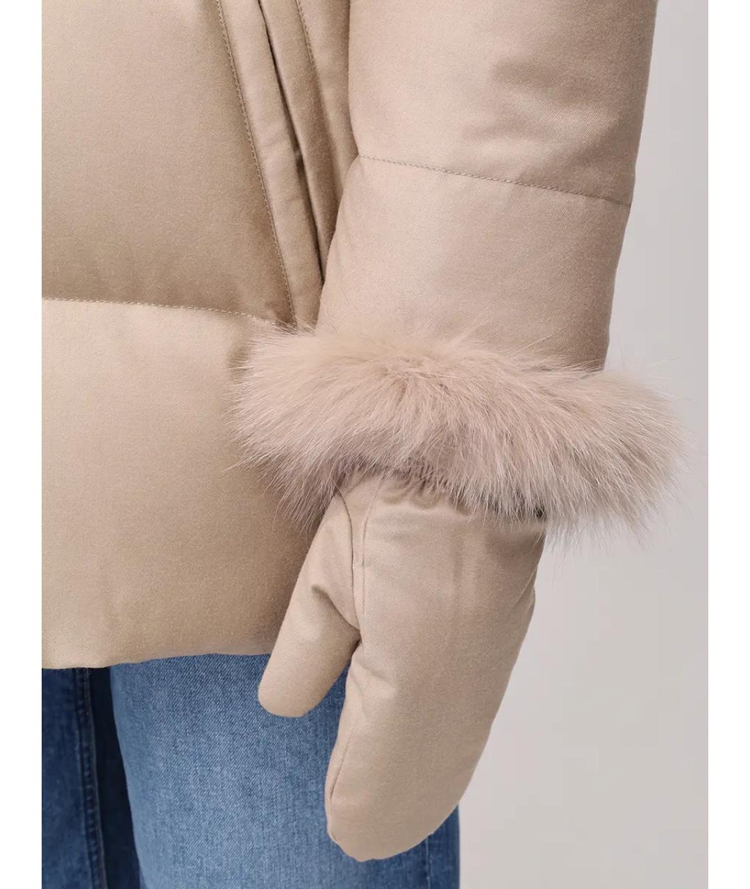 YVES SALOMON Бежевый пуховик, фото 5