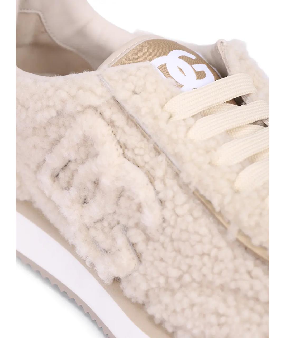 DOLCE&GABBANA Бежевые кроссовки, фото 5