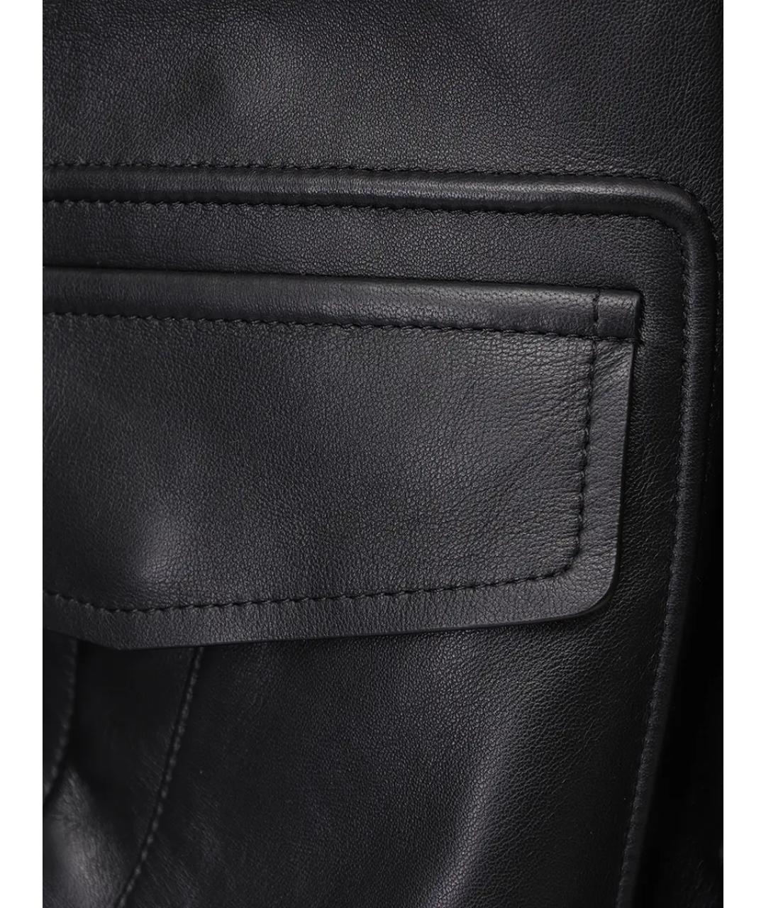 YVES SALOMON Черная кожаная куртка, фото 6