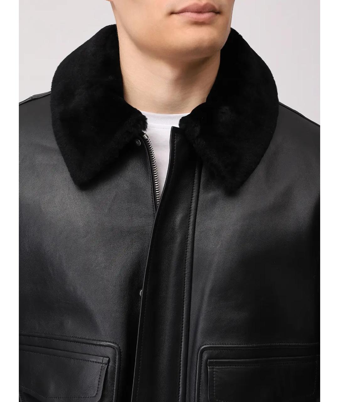 YVES SALOMON Черная кожаная куртка, фото 5