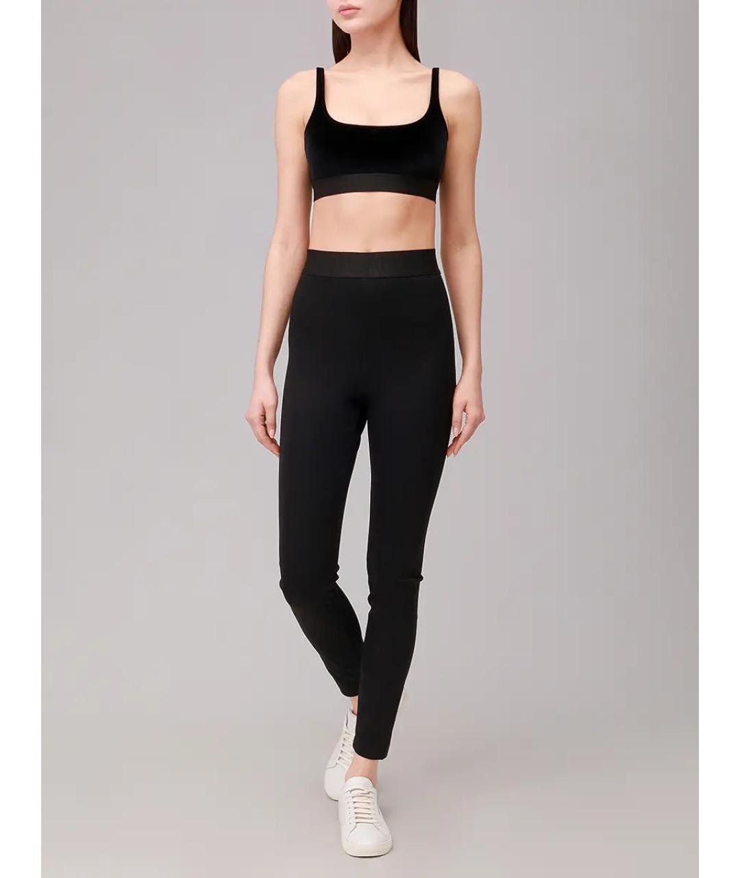 DOLCE&GABBANA Черные полиамидовые леггинсы и велосипедки, фото 2