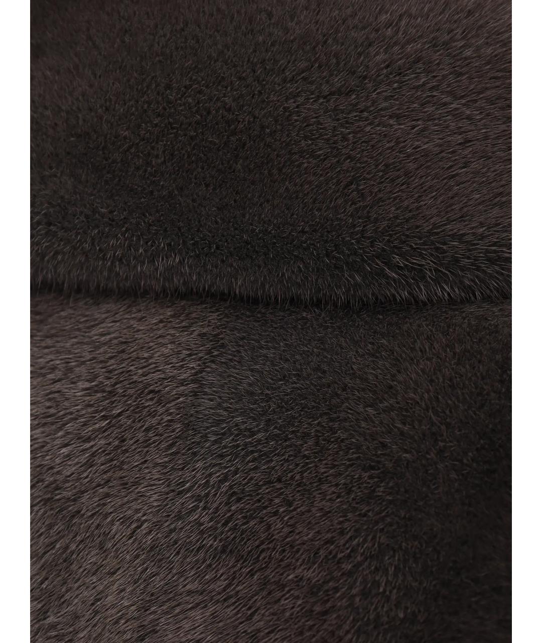 YVES SALOMON Серая меховая шуба, фото 6