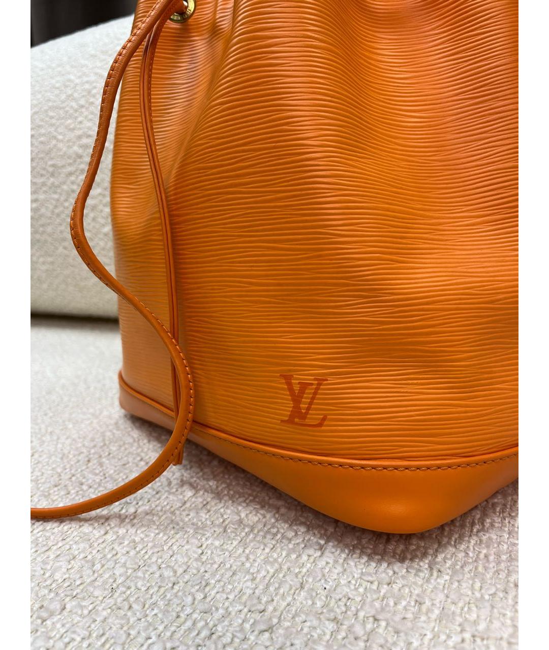 LOUIS VUITTON Оранжевая кожаная сумка через плечо, фото 7