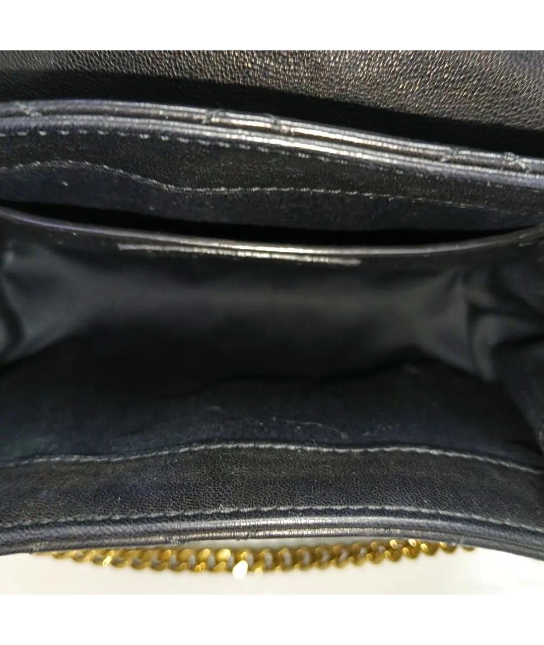SAINT LAURENT Черная кожаная сумка через плечо, фото 4