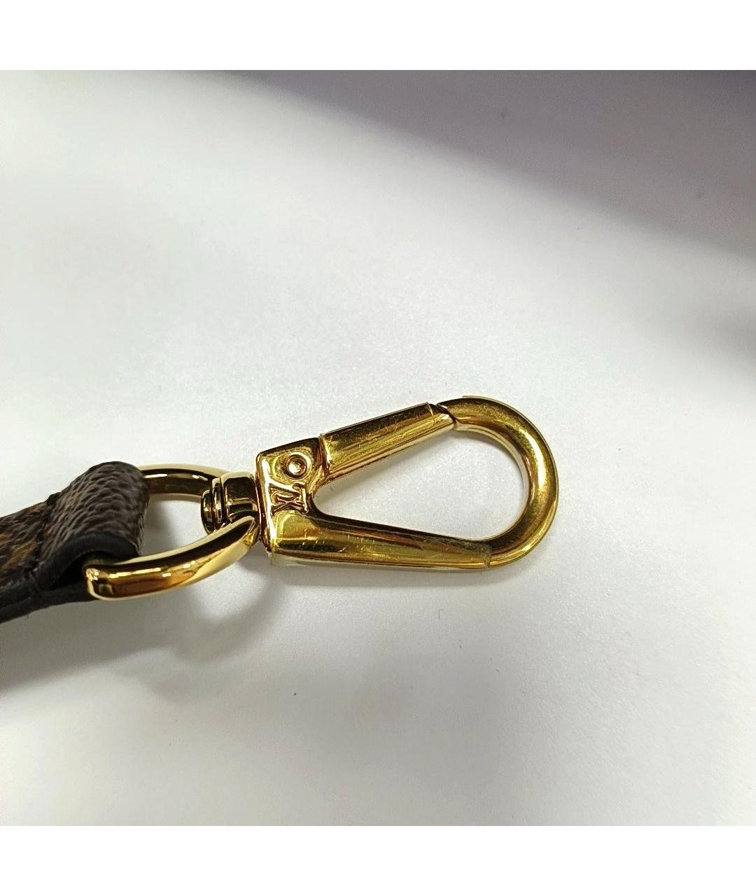 LOUIS VUITTON Коричневая кожаная сумка с короткими ручками, фото 7