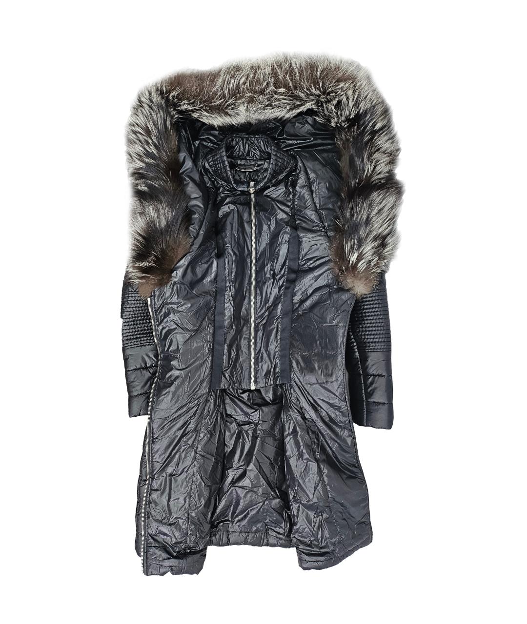 PHILIPP PLEIN Черный полиамидовый пуховик, фото 3