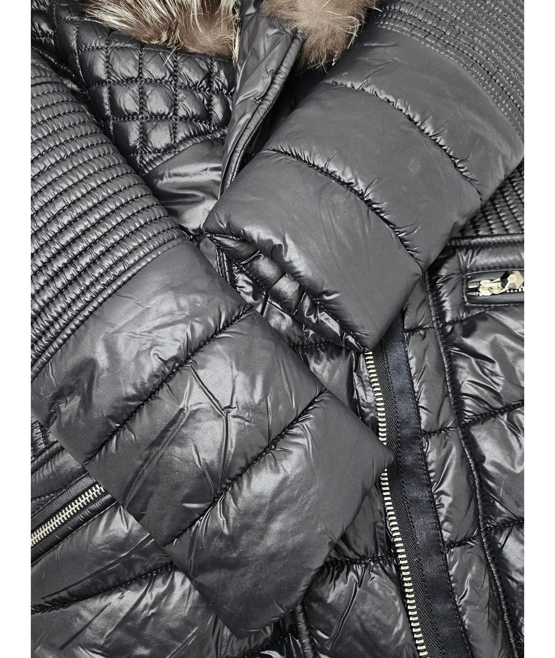 PHILIPP PLEIN Черный полиамидовый пуховик, фото 4