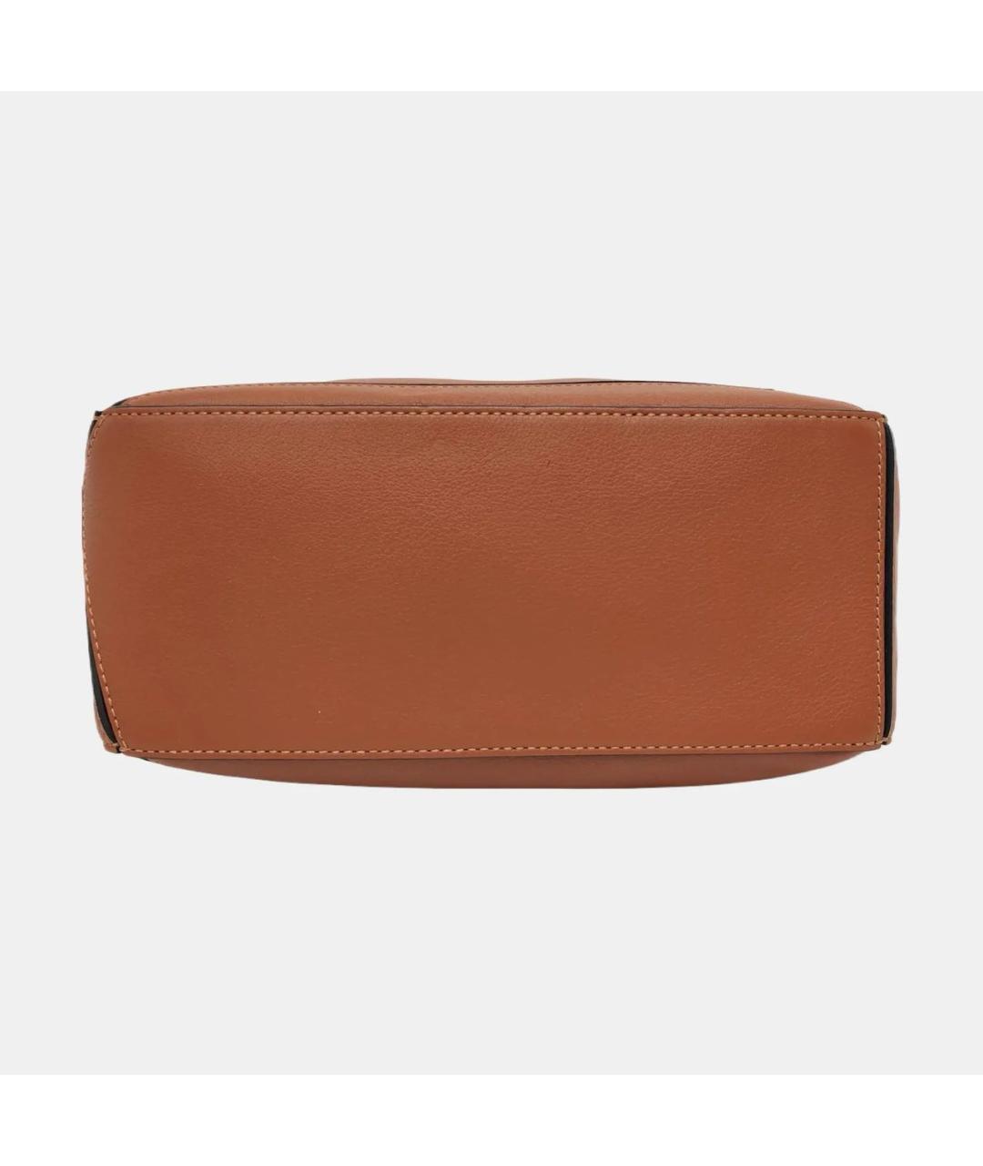 LOEWE Коричневая кожаная сумка через плечо, фото 5