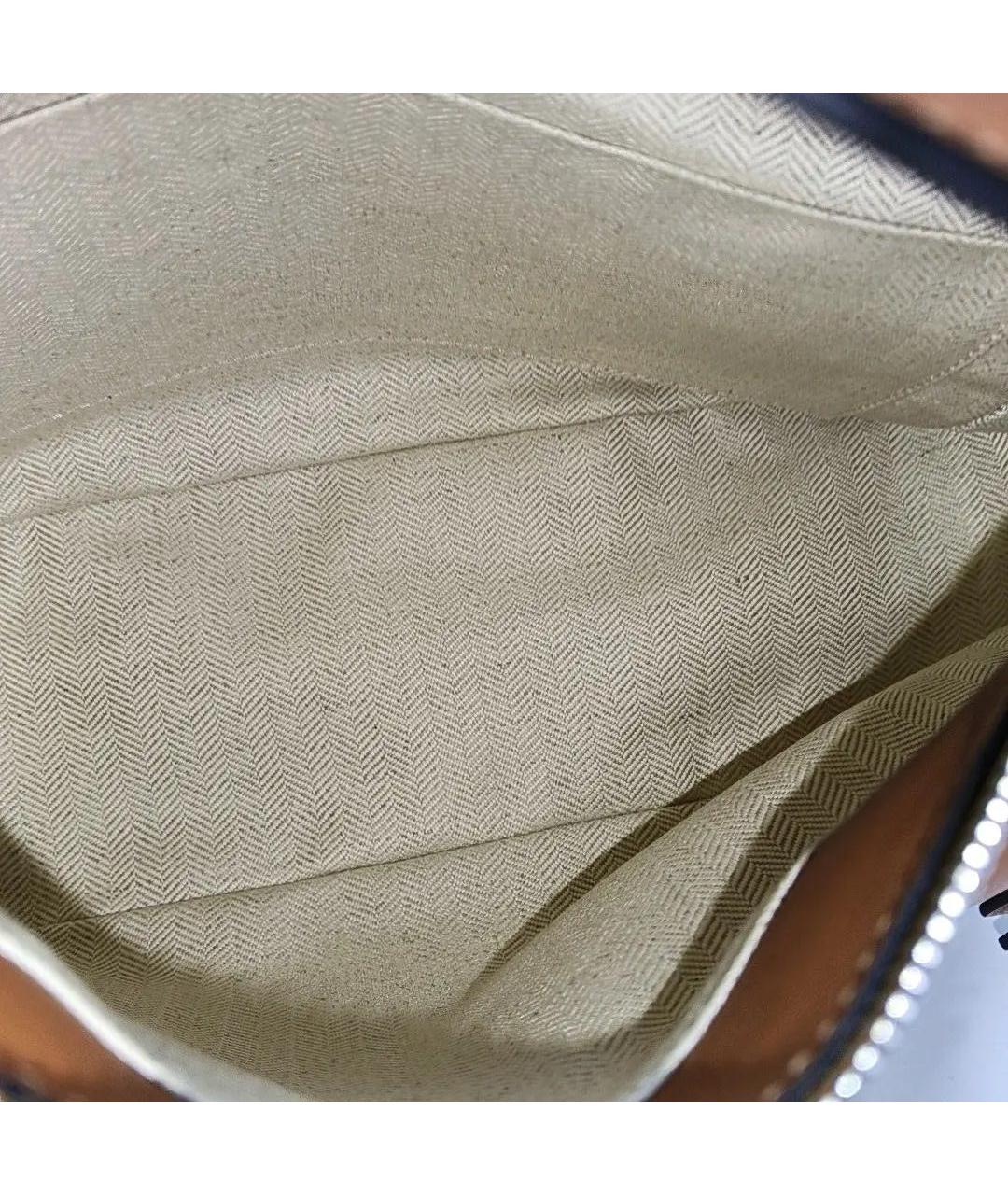 LOEWE Коричневая кожаная сумка через плечо, фото 6