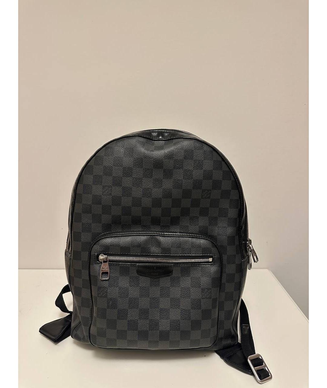 LOUIS VUITTON Антрацитовый рюкзак, фото 4