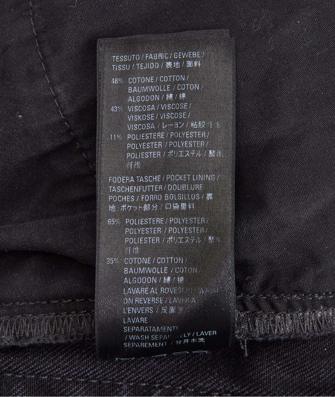 BALENCIAGA Черные хлопковые прямые джинсы, фото 7