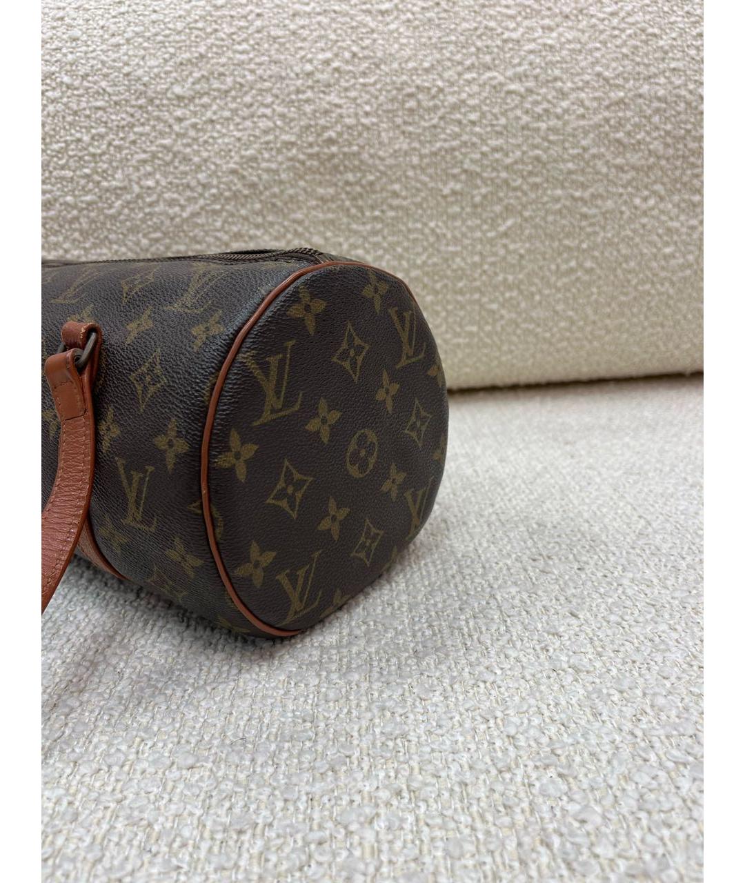 LOUIS VUITTON Коричневая сумка с короткими ручками, фото 7