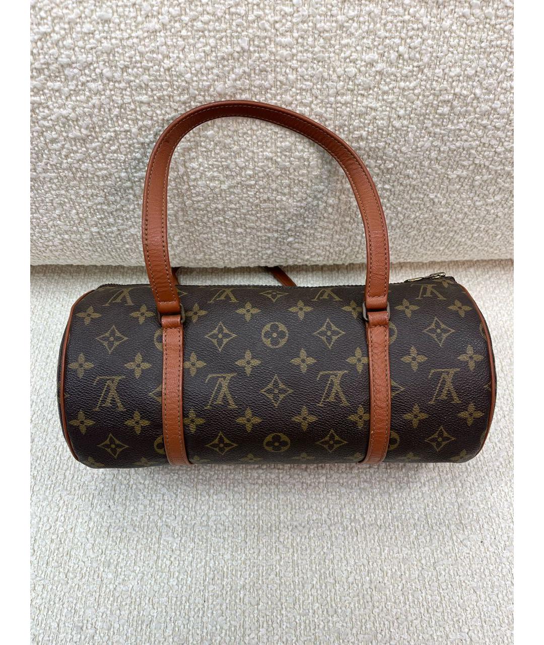LOUIS VUITTON Коричневая сумка с короткими ручками, фото 8