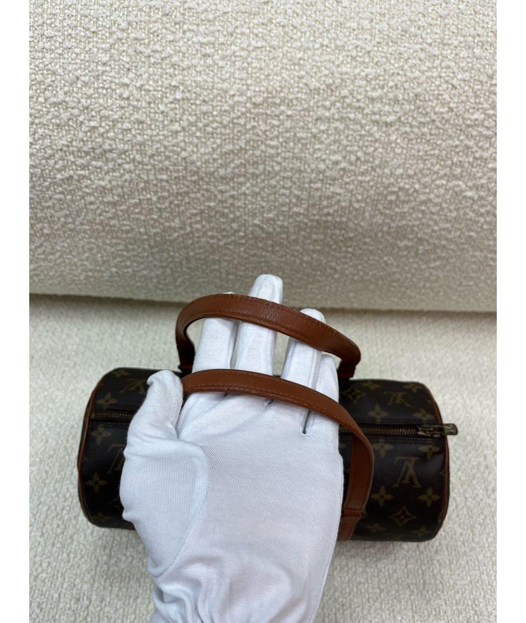 LOUIS VUITTON Коричневая сумка с короткими ручками, фото 5