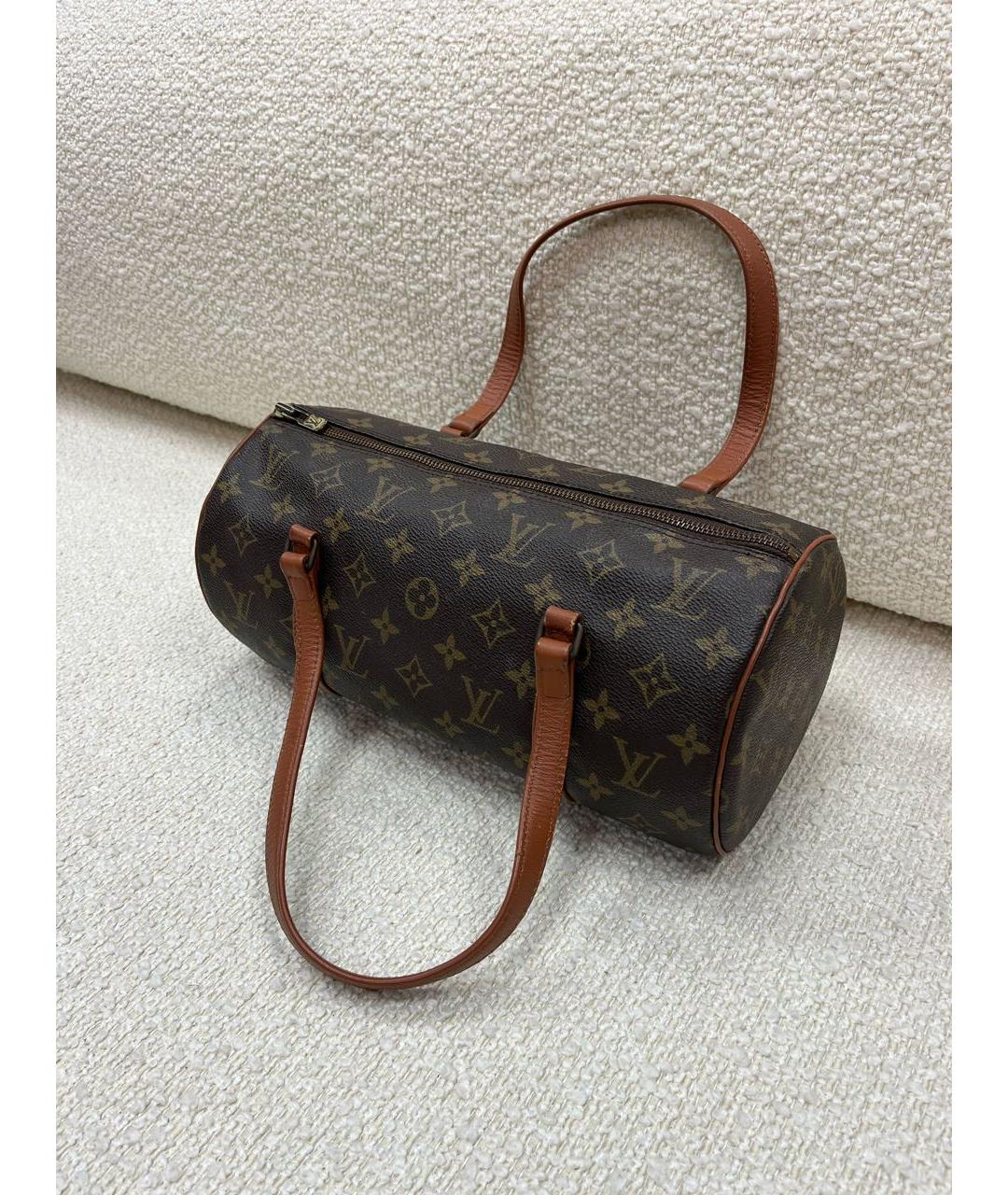 LOUIS VUITTON Коричневая сумка с короткими ручками, фото 2