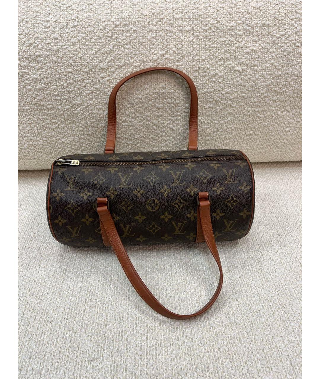 LOUIS VUITTON Коричневая сумка с короткими ручками, фото 6