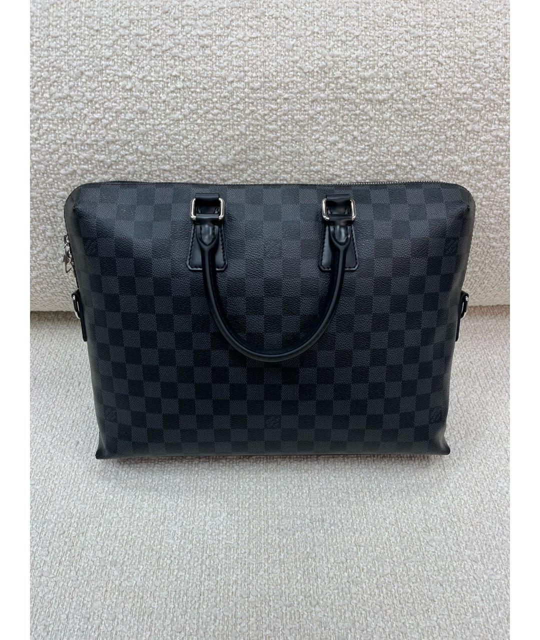 LOUIS VUITTON Черный портфель, фото 3