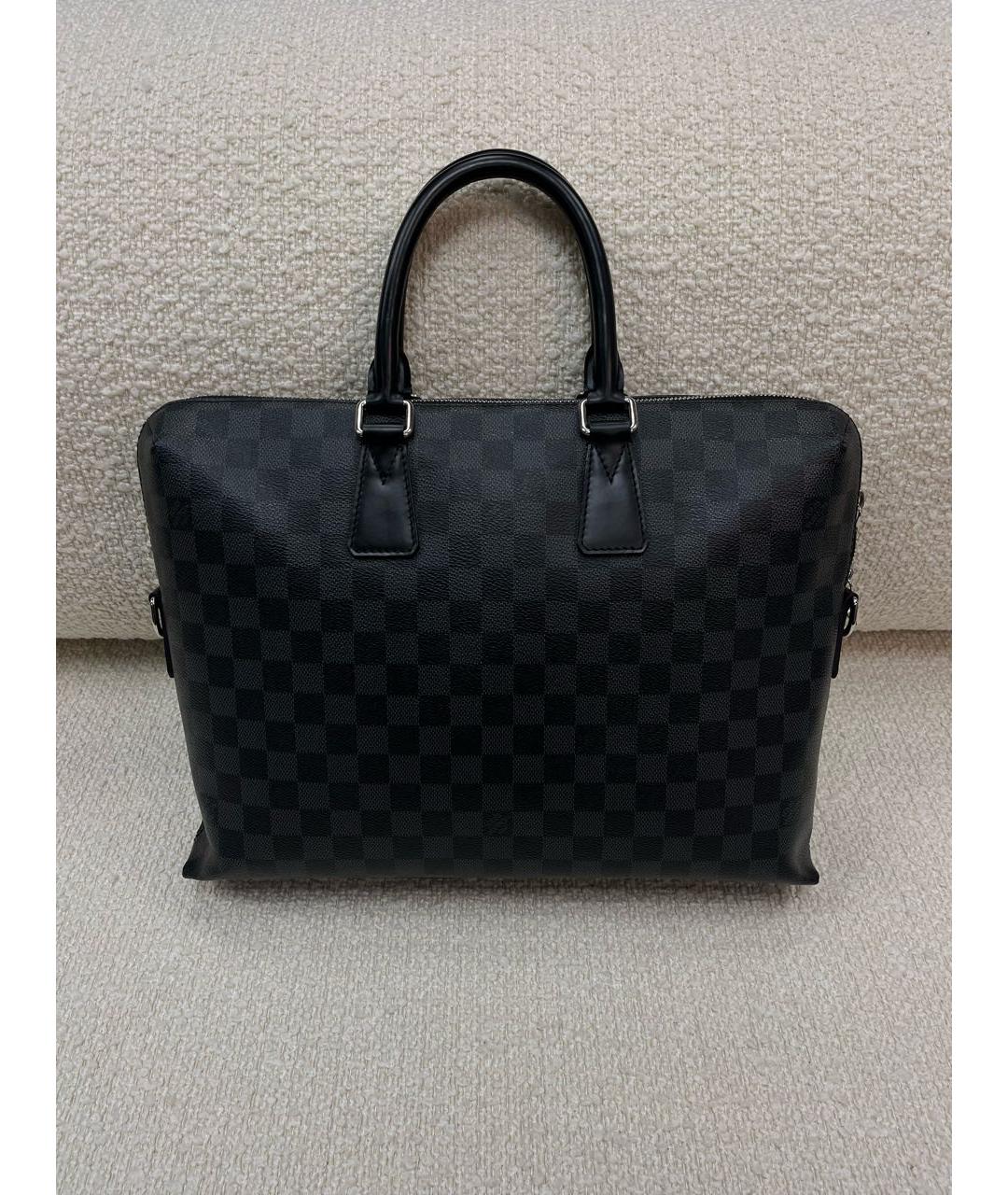 LOUIS VUITTON Черный портфель, фото 9