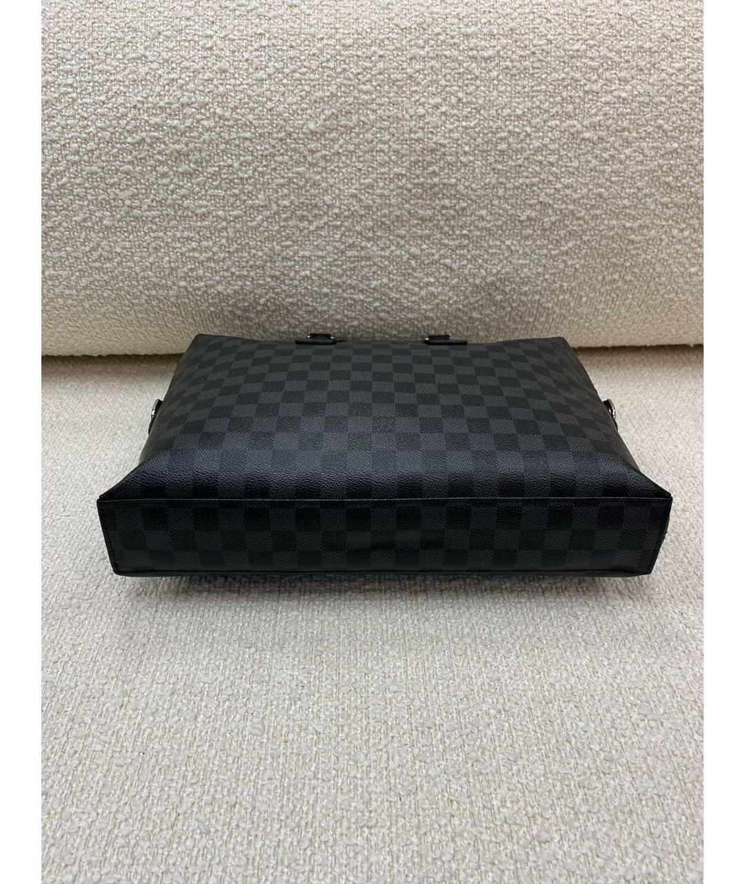 LOUIS VUITTON Черный портфель, фото 5