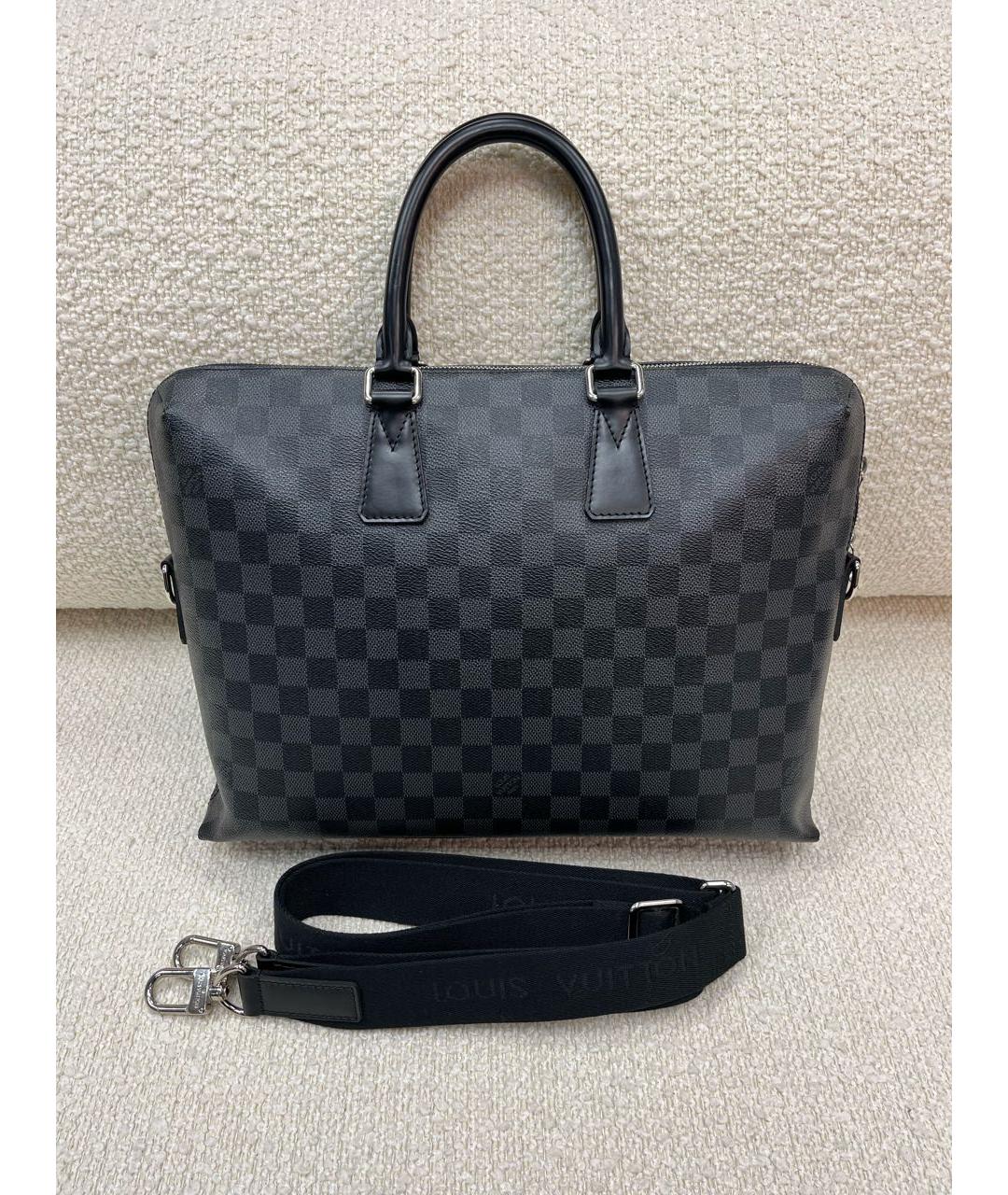 LOUIS VUITTON Черный портфель, фото 7
