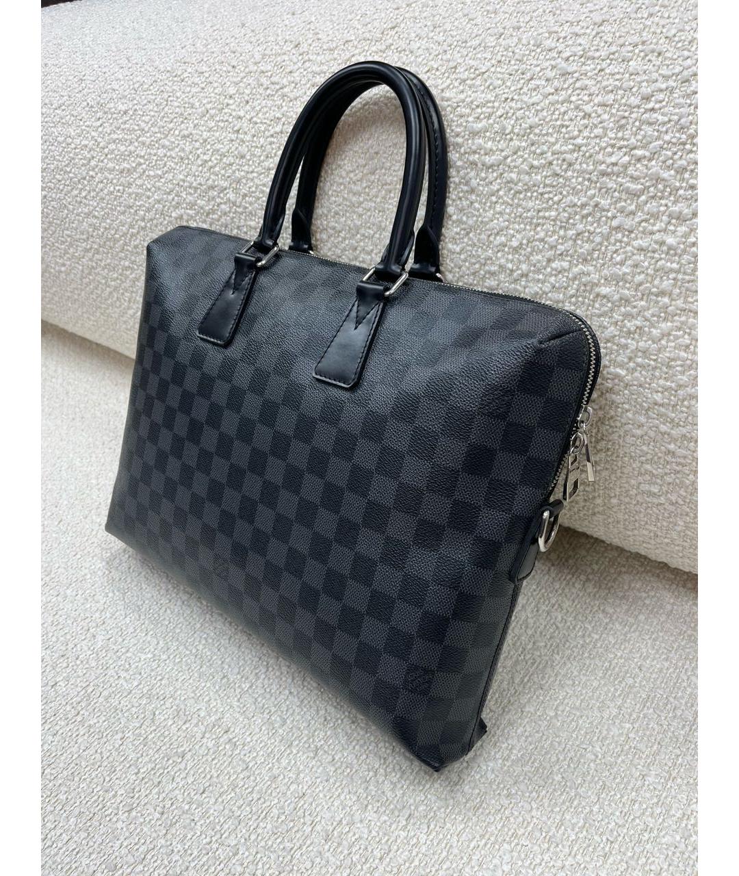 LOUIS VUITTON Черный портфель, фото 2