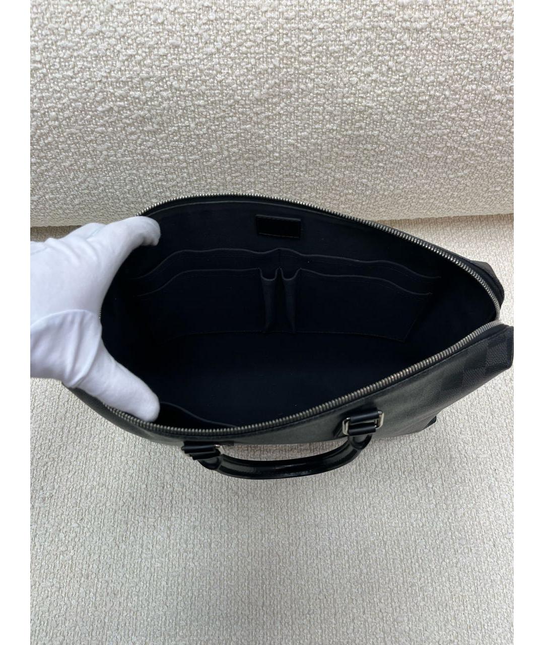 LOUIS VUITTON Черный портфель, фото 4