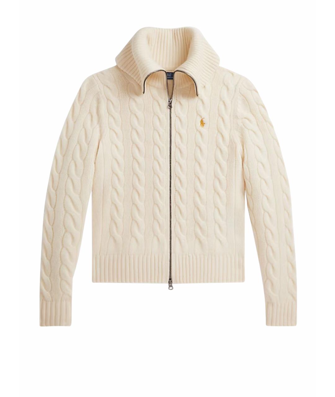 POLO RALPH LAUREN Бежевый шерстяной кардиган, фото 1