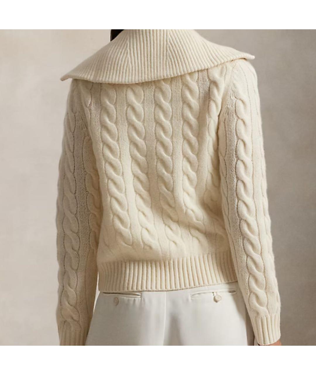 POLO RALPH LAUREN Бежевый шерстяной кардиган, фото 3