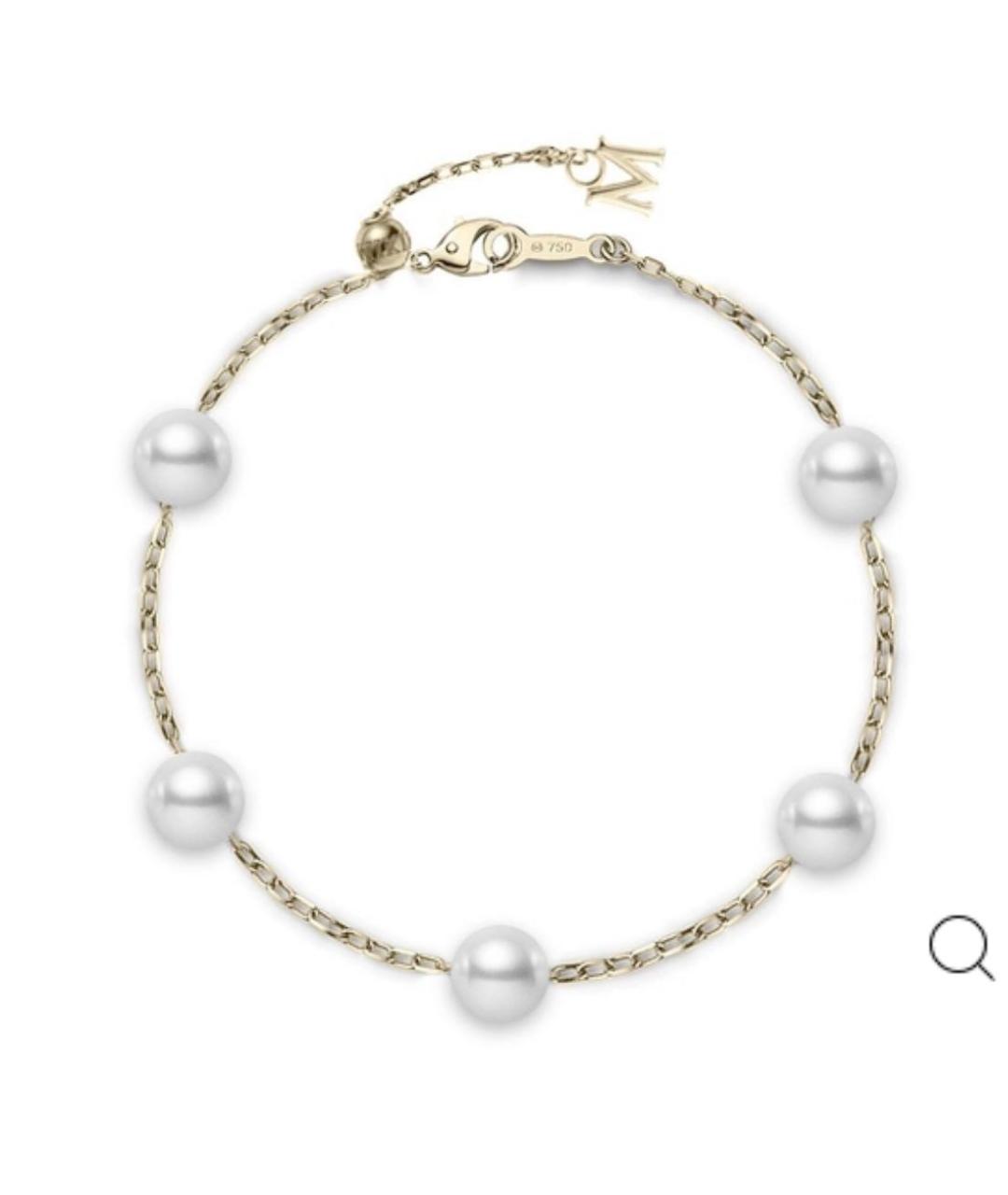 Mikimoto Белый жемчужный браслет, фото 4