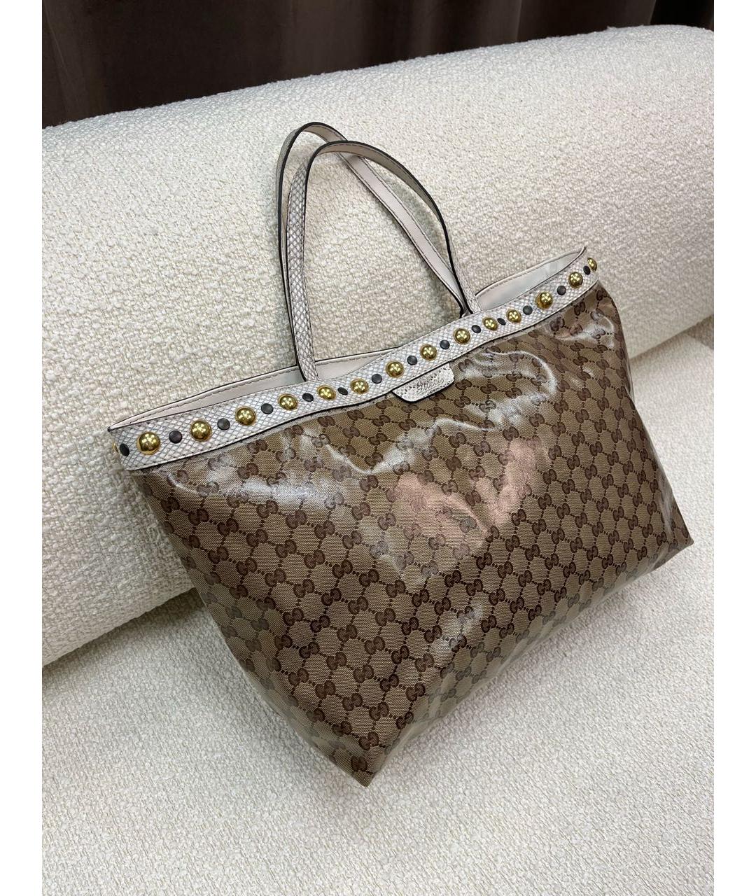 GUCCI Коричневая сумка тоут, фото 5