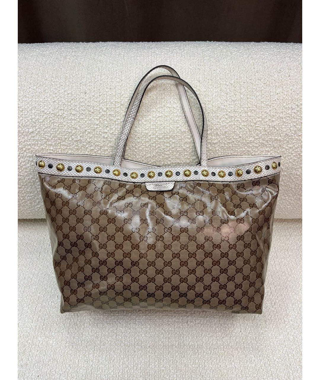 GUCCI Коричневая сумка тоут, фото 9