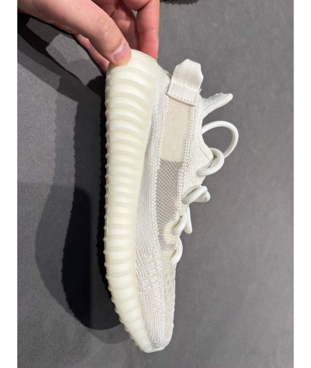 ADIDAS YEEZY Белые текстильные кроссовки, фото 4